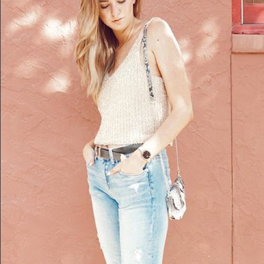 Cropped Knit Tank